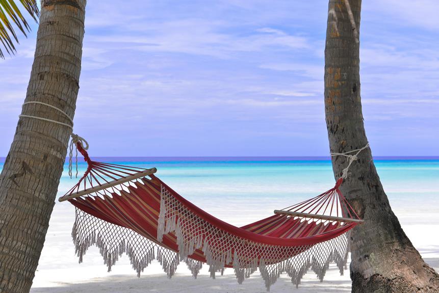 beach hammock perfect relaxation